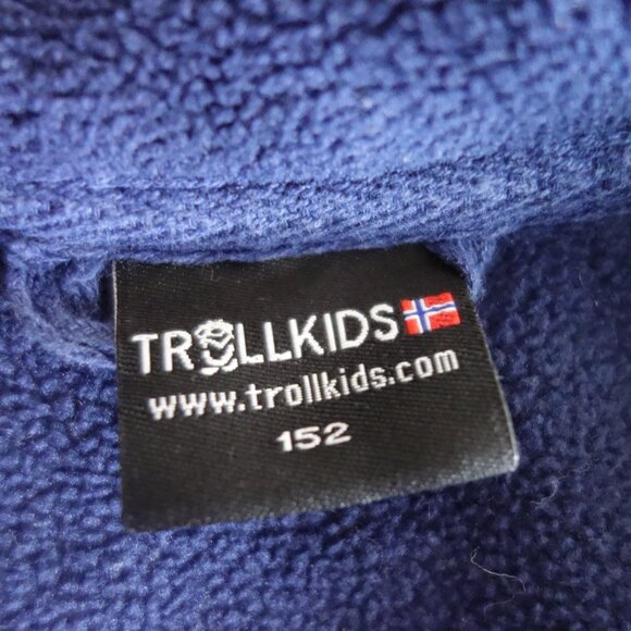 TROLLKIDS Norway Norwegian Flag Navy Full Zip Youth Kids Jacket Sz 152 (US 11-12 - Picture 5 of 8